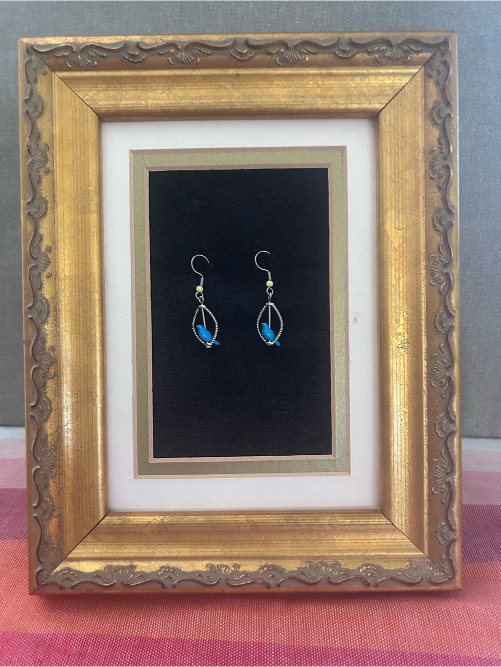 Upcycled Vera Wang Bird Earrings